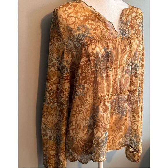 George Sheer Blouse, size XL - Picture 4 of 10